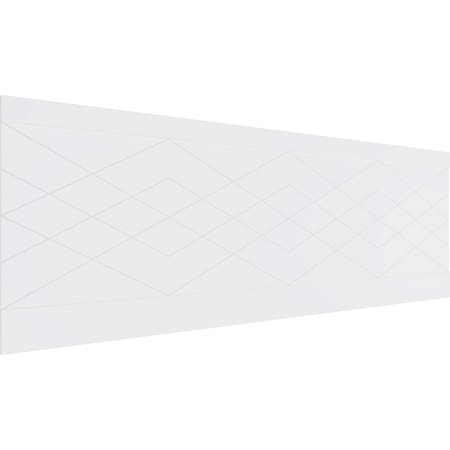 Ekena Millwork 32"H x 94 1/2"W Diamond Argyle PVC Wainscot Paneling Kit WPK32X94DMA